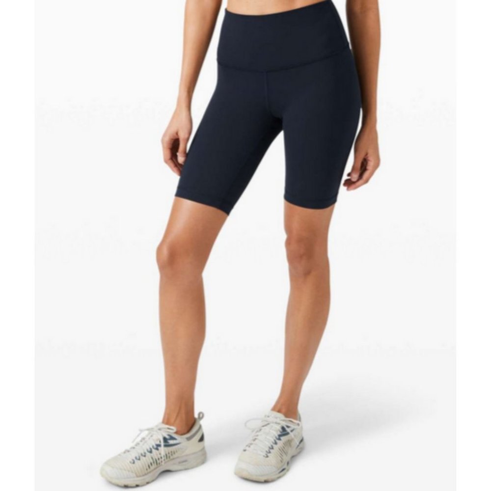 Lululemon Wunder Train High Rise Short 8" True Navy Size 4 Everlux